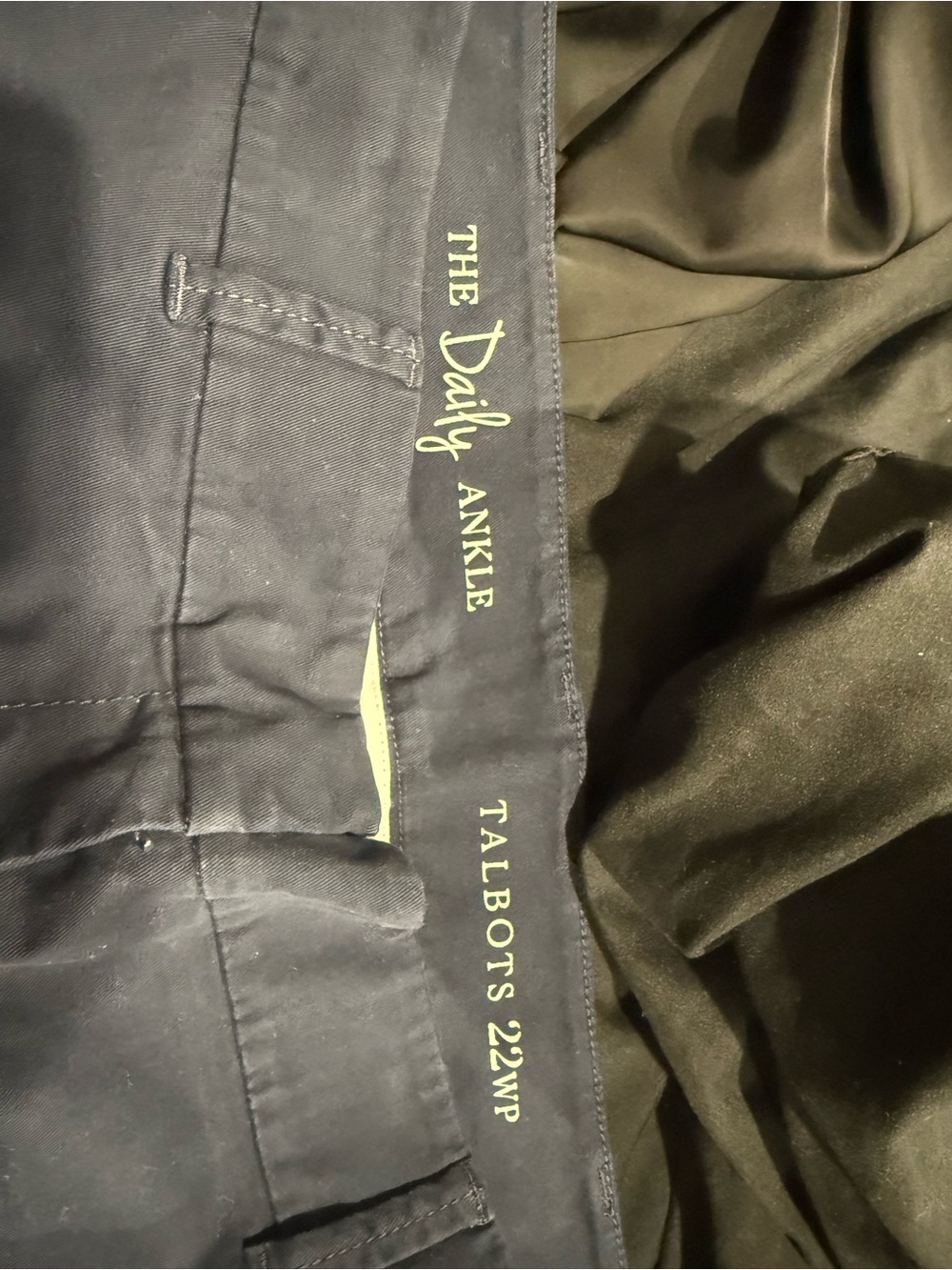 Talbots Navy The Daily Ankle Pants